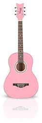 Pink Guitar 38" Acoustic From The Pink Superstore