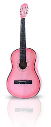 Pink Guitar 38in Acoustic From The Pink