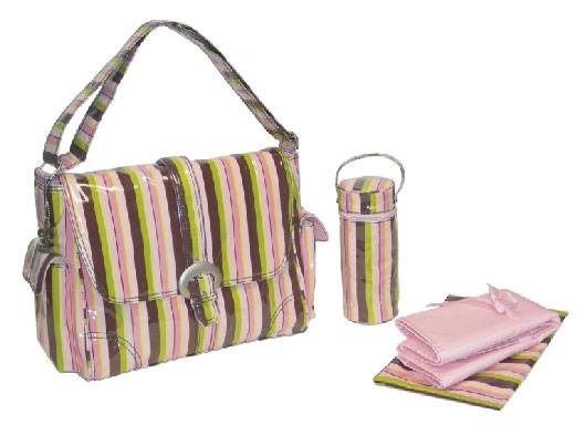 Diaper Bag Baby Pink Laminated Buckle Bag From The Pink Superstore