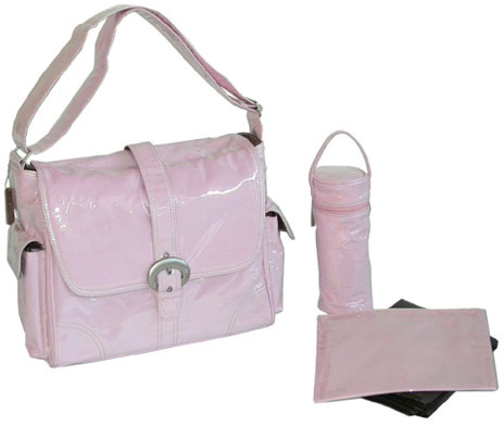 Diaper Bag Baby Pink Laminated Buckle Bag From The Pink Superstore