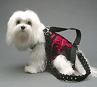 PuppyPurse Electric Pink Ribbons Puppy Carrier From The Pink Superstore