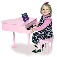 Pink Dexton® Classic Baby Grand Piano From The Pink Superstore