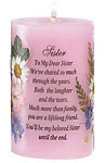 Sister Poem Candle The Pink Superstore