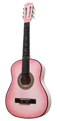 Pink Guitar 25in Acoustic Purfling From The Pink Superstore