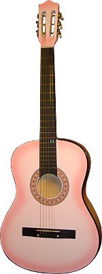 Pink Guitar 38in Acoustic From The Pink Superstore