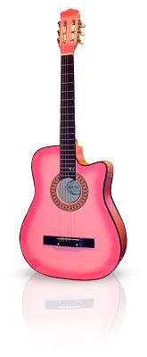 Pink Acoustic Guitar