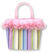 Belle Bags Summer Stripes Handbag From The Pink Superstore