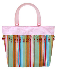 Belle Bags Fall Stripes Handbag From The Pink Superstore