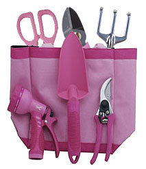 Pink 7pc Garden Tool Set