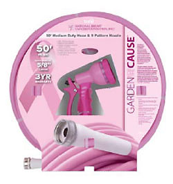 Pink Garden Hose & Nozzle Set From The Pink Superstore