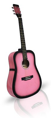 Pink Guitar 41in Dreadnaught Acoustic From The Pink Superstore