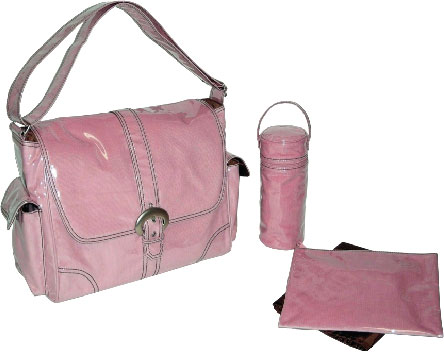 Diaper Bag Watermelon Pink Laminated Buckle Bag From The Pink Superstore