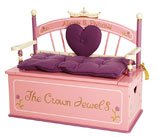 Levels Of Discovery Princess Toy Box Bench From The Pink Superstore