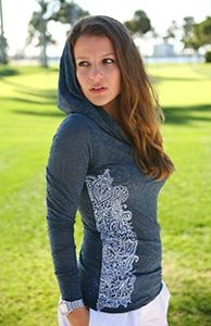 Binka Girl Lotus Love Indigo Hoodie
