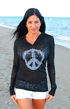 Binka Girl Peace Black Hoodie