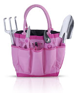 Pink Garden Tools Gift Bag From The Pink